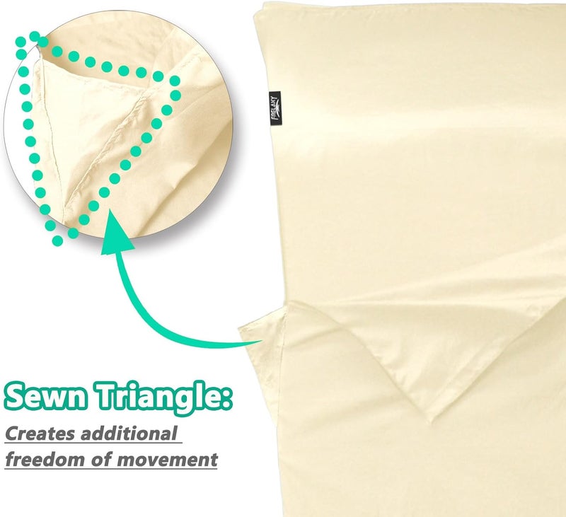 Frelaxy Sleeping Bag Liner, XL Travel Sheet & Camping Sheet for Backpacking, Hotel, Hostels & Traveling, Comfy & Easy Care, Full-Length Zipper/No Zipper, 4 Seasons Warm Cold Weather - Image 3
